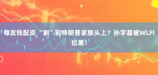 粤友钱配资 “割”到特朗普家族头上？孙宇晨被WLFI拉黑！